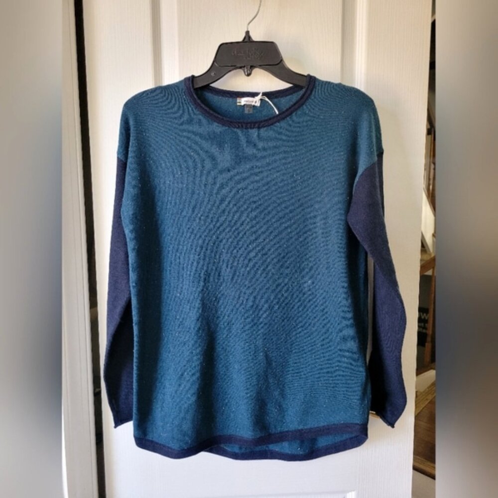 Nwt Smartwool Shadow Pine Colorblock Crew Sweater… - image 1